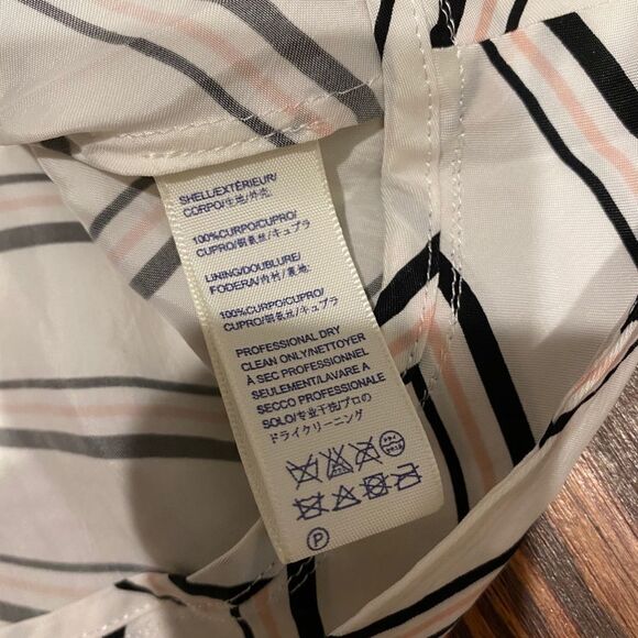 Rebecca Minkoff Marie Striped Flyaway Back Top - Picture 9 of 9